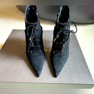 RENZI By Gianmarco Lorenzi Suede Ankle Boots  Nero Size 35